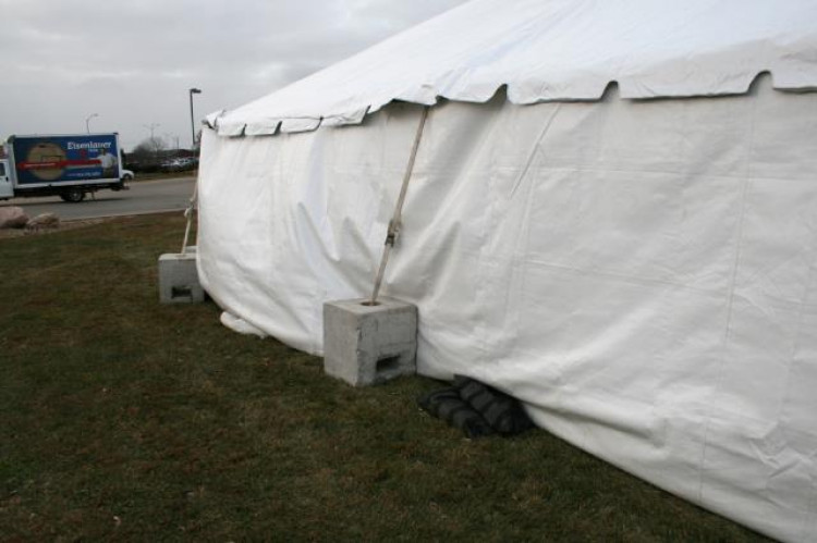 Concrete Tent Blocks 350-550 (Frame Tents Only)