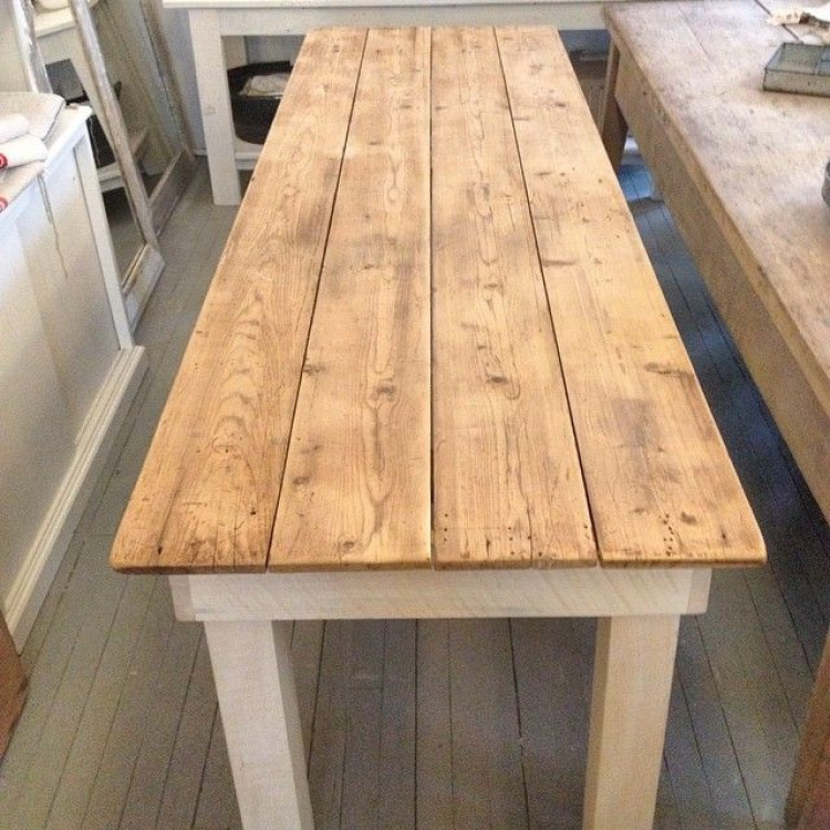 8' Rustic Wood Table Topper (for 8' Banquet Table Colors wil