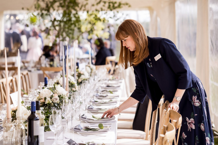 Staffing for Wedding Table Setup