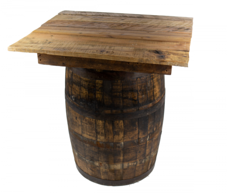 Square Single Barrel Table Topper (Colors Vary)