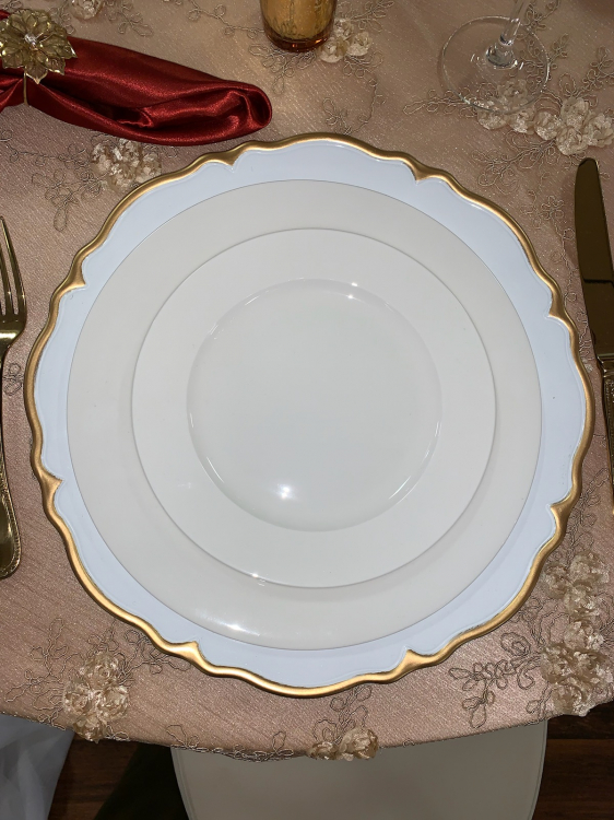 White China Salad Plate