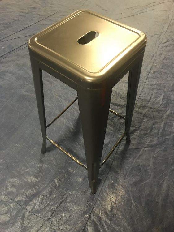 Silver Mat Bar Stools