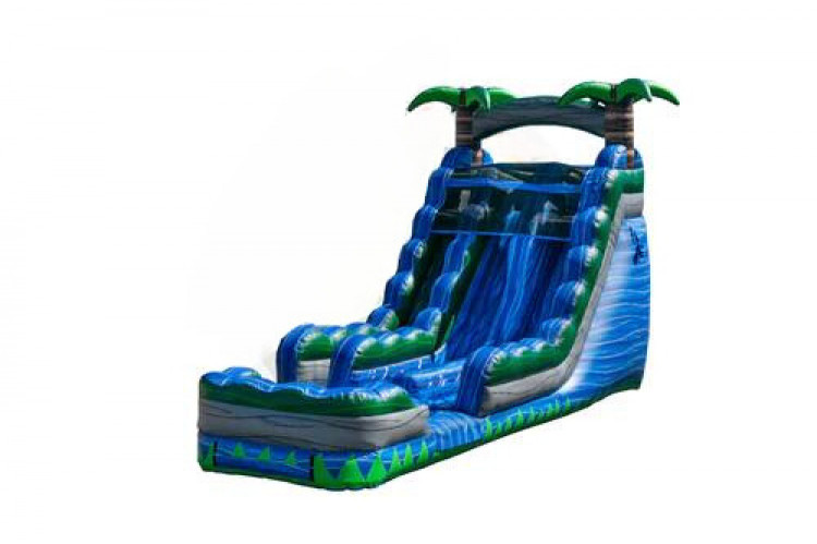 18' BLUE CRUSH DUAL LANE Water Slide