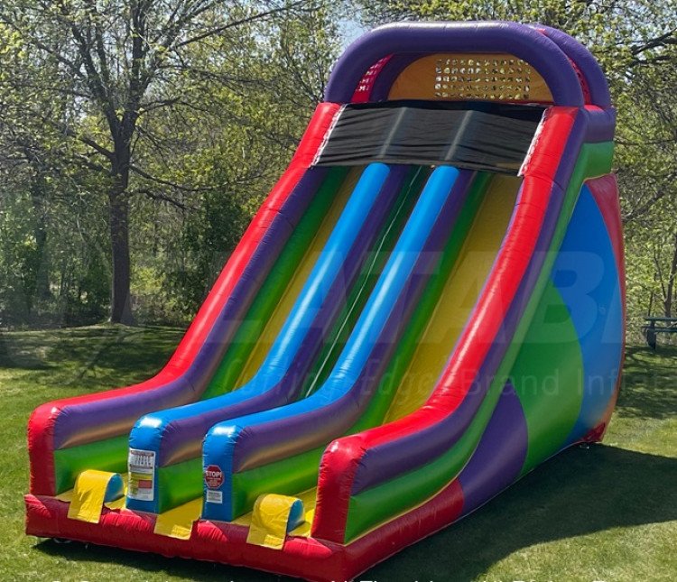 22ft Dual Lane Slide (Front Exits)